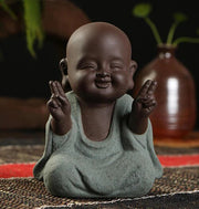 Statue bouddha poterie zen