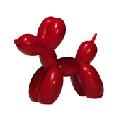 Statue chien ballon rouge