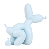 Statue chien moderne bleue-claire