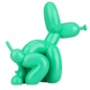 Statue chien moderne verte