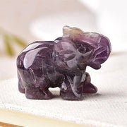 Statue éléphant miniature pourpre