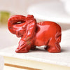 Statue éléphant miniature rouge