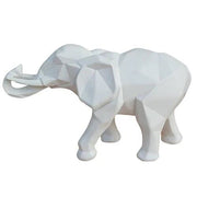 Statue éléphant moderne blanche