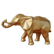 Statue éléphant moderne dorée