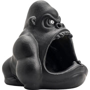 Statue gorille cendrier noir