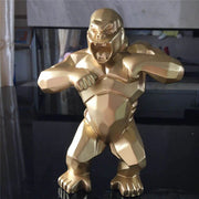Statue gorille gold