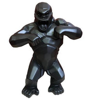 Statue gorille noir mat