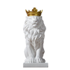 Statue lion blanche