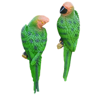 Statue perroquet vert